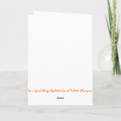 アートな山羊座の挨拶 カード (裏面)