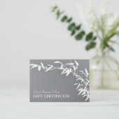 アートな東洋の禅のタケ低木のギフト券 割引カード (スタンド正面)