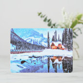 アートな湖のシャレーの招待 招待状 (スタンド正面)