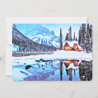 アートな湖のシャレーの招待 招待状