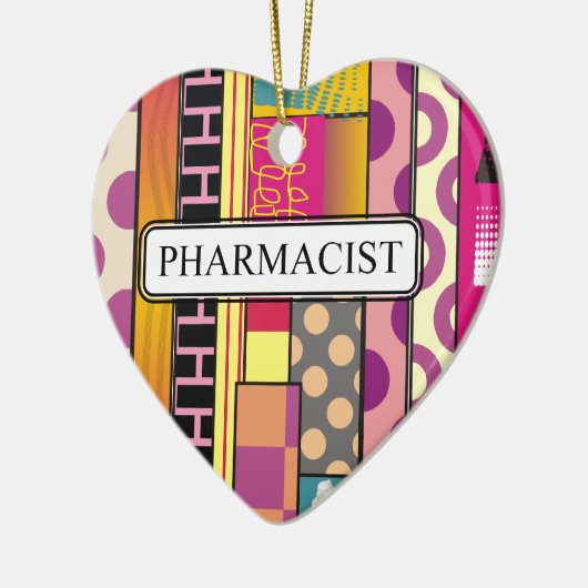 アートな薬剤師のギフト セラミックオーナメント (左)
