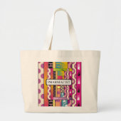 アートな薬剤師のギフト ラージトートバッグ (正面)