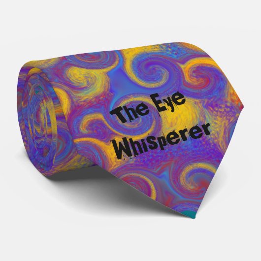 アートな視力検査表の検眼医のアートな紫色 ネクタイ (ロール)