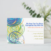 アートなFARTSYのバーのバルミツワーの応答カード 出欠カード (スタンド正面)