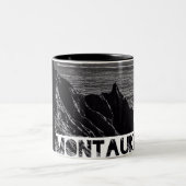 アートなmontaukのコーヒー・マグ ツートーンマグカップ (中央)
