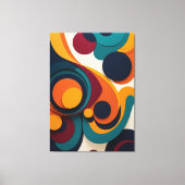 アートにおける動き キャンバスプリント (正面)