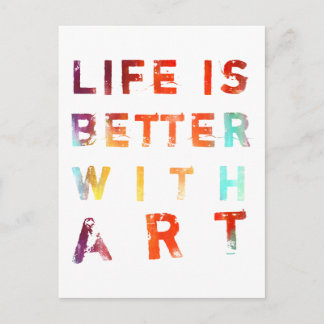 アートのある生活はもっと豊かになる ポストカード