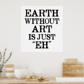 アートのない地球はただのポスター ポスター (キッチン)