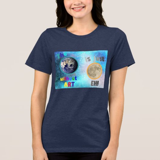 アートのない地球は、 トライブレンドＴシャツ (正面)