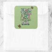 アートのない地球はEHだ スクエアシール (バッグ)