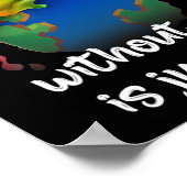 アートのない地球はEhだ – プラネットアート – 地球 ポスター (角)