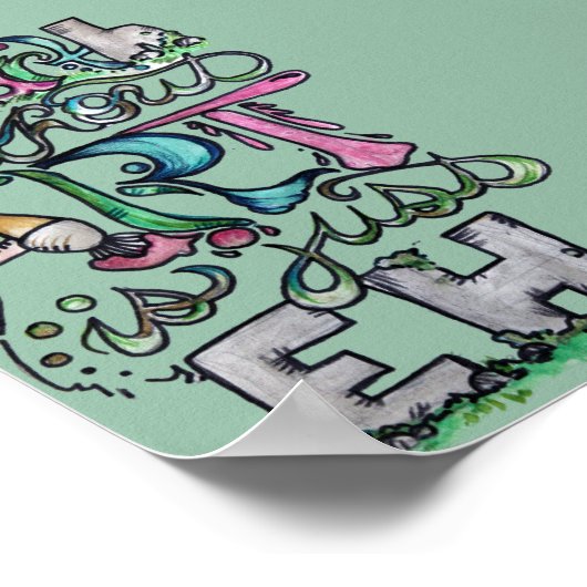 アートのない地球はEHだ ポスター (角)