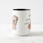 アートのない地球はEH、おもしろい引用文 マグカップ (中央)