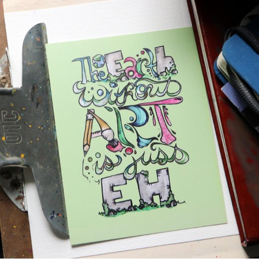 アートのない地球はEH「アート先生」 シーズンポストカード