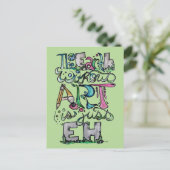 アートのない地球はEH「アート先生」 ポストカード (スタンド正面)