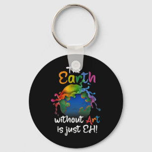 アートのない地球はEh Earth Day Planet Art キーホルダー