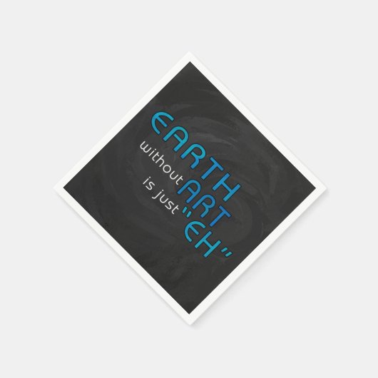 アートのない地球 スタンダードカクテルナプキン (角)