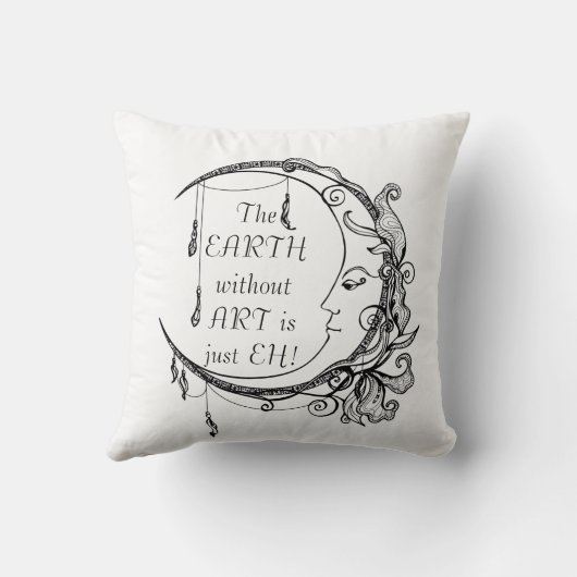 アートのない地球EH感動的引用文 クッション (裏面)