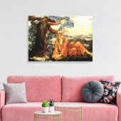 アートのエブリン・ド・モーガンビクトリアンが地球に キャンバスプリント (インサイチュ (リビング))