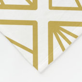 アートのデコ背景。アート，デコ，パターン，ヴィンテージ, フリースブランケット (角)