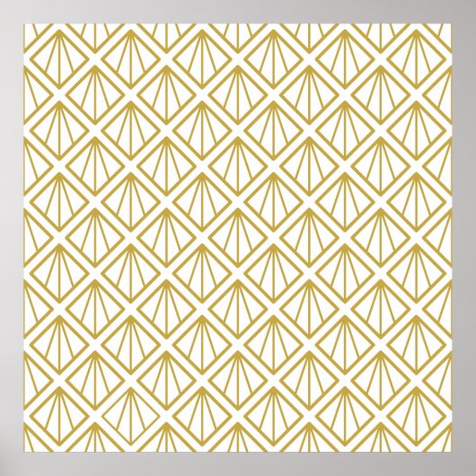 アートのデコ背景。アート,デコ,パターン,ヴィンテージ, ポスター (正面)