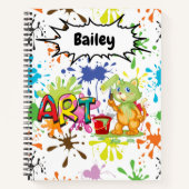 アートのパーソナライズ ノートブック (正面)