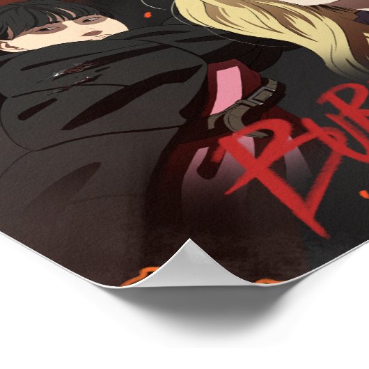 アートのポスターを焼き尽くす2回 ポスター (角)