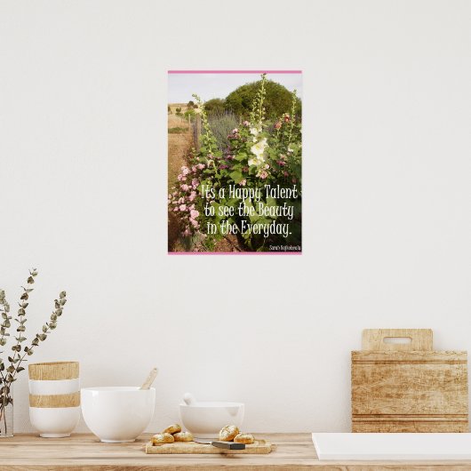 アートのポスターを見る美しいが嬉しい ポスター (キッチン)