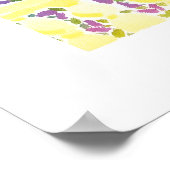 アートのポスター:夕焼け時の熱い花メントン ポスター (角)