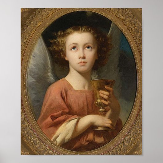 アートのポスター「聖餐式を行う天使」 ポスター (正面)