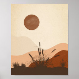 アートのミニマリスト。デコレーション壁画 ポスター