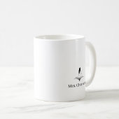アートの先生への感謝を込めた名入れギフト コーヒーマグカップ (正面右)