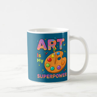 アートの先生 - アートは私のスーパーパワー アート教師 描画 P コーヒーマグカップ