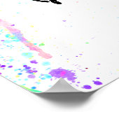 アートの妖精：あなたの魔法の水色を作る ポスター (角)