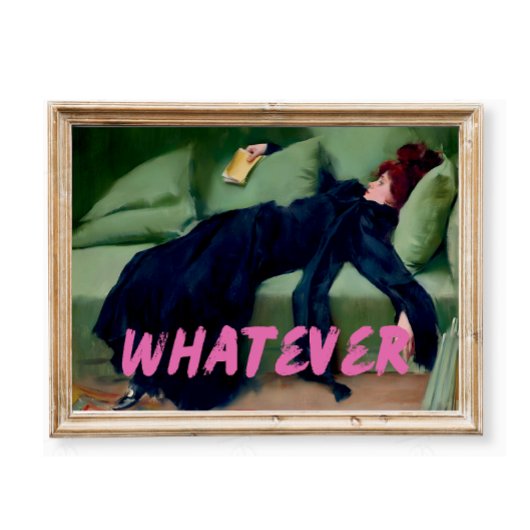 アートの改変、何であれ、ヴィンテージポートレート ポスター