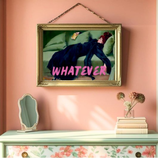 アートの改変、何であれ、ヴィンテージポートレート ポスター