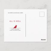 アートの木の企業のクリスマスポストカード ポストカード (裏面)