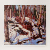 アートの森の中で素晴らし解凍絵画する ジグソーパズル (縦)