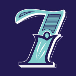 アートの種類： Number 7 スクエアシール