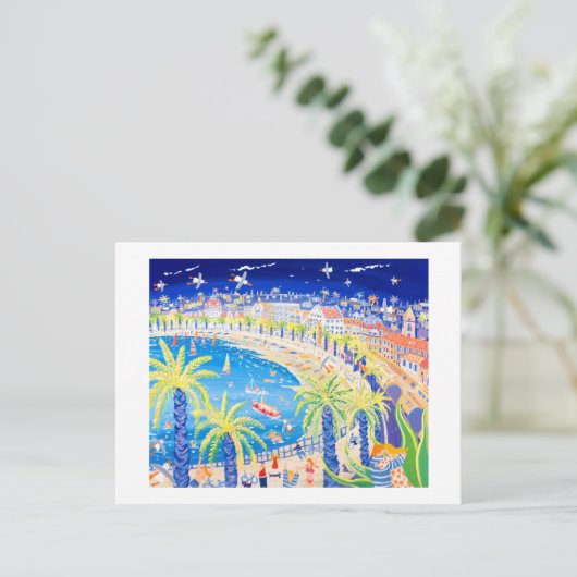 アートはがき：フランスのキス、ニース ポストカード (スタンド正面)