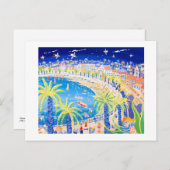 アートはがき：フランスのキス、ニース ポストカード (正面/裏面)