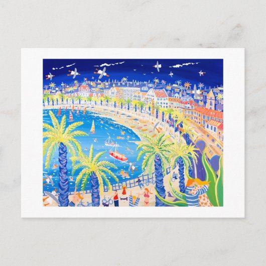 アートはがき：フランスのキス、ニース ポストカード (正面)