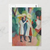 アートはがき「三人組」 ポストカード (正面/裏面)