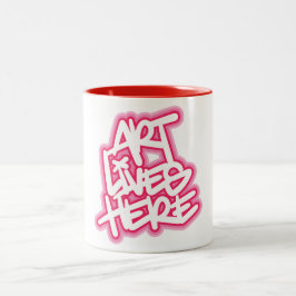 アートはここに住む ツートーンマグカップ