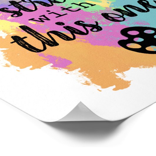 アートはこの1で強い – アーティスト引用文 ポスター (角)