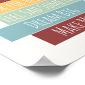 アートはやる気を起こさせる引用文だ違う ポスター (角)