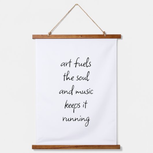 アートはソウルウッドトップウォールタペストリーを燃料とする 吊り下げ型タペストリー (正面)