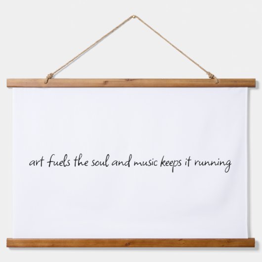 アートはソウルウッドトップウォールタペストリーを燃料とする 吊り下げ型タペストリー (正面)