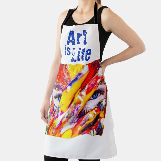 アートはライフアーティストの絵を描カラフルデザインクラフト エプロン (インサイチュ)