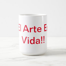 アートは人生 コーヒーマグカップ